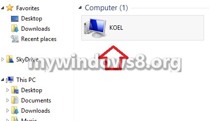 Access Shared Folder On Windows 8.1 And Share Files With Other PCs