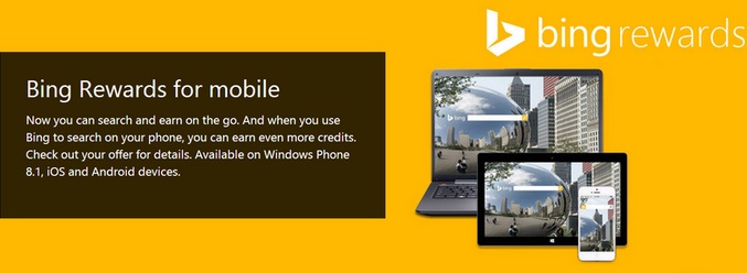 Bing Rewards for Windows Phone 8.1 gets official