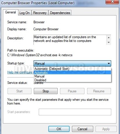 Disable Services in Windows 8.1