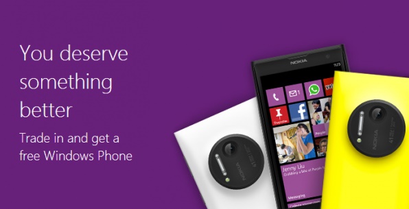 Microsoft's offer to exchange your iPhone 4, 4s, or Galaxy S2 with new Lumia 1020 or 1520