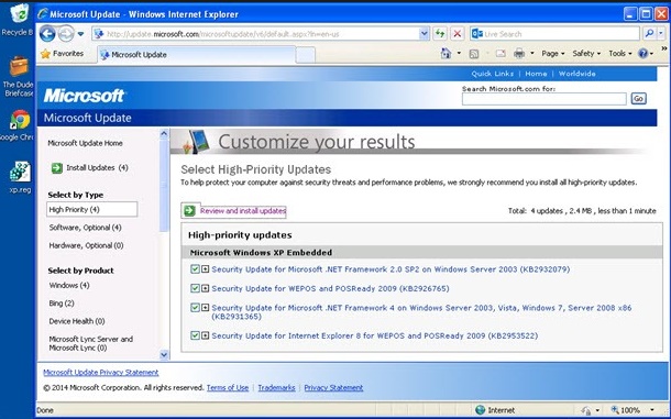 Microsoft warns against registry hack that allows Windows XP updates