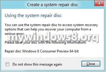 How to Create a System Repair Disc in Windows 8.1