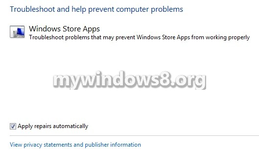 Fix Store App Issues in Windows 8