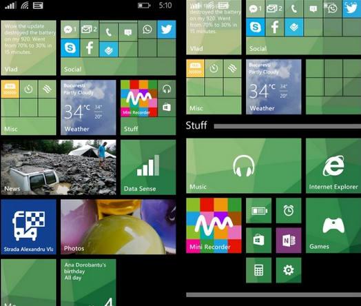 How to create Live Folders on Windows Phone 8.1 GDR1 Update