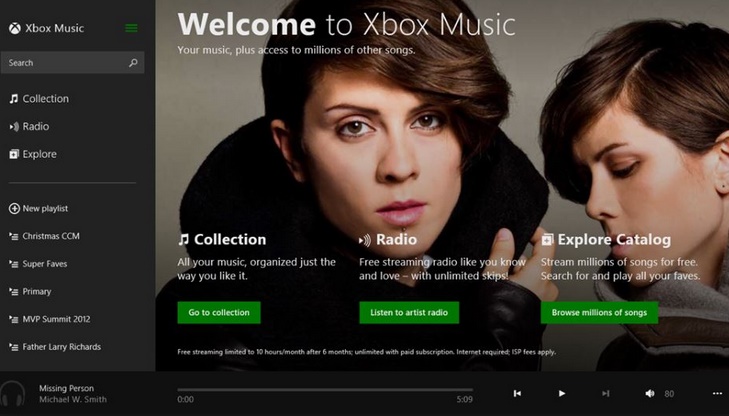 Microsoft updates Xbox Music for Windows