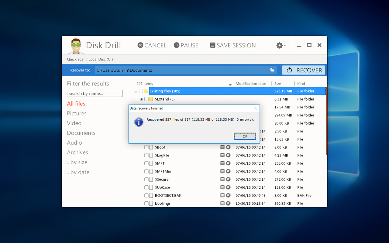 disk drill recycle bin recovery