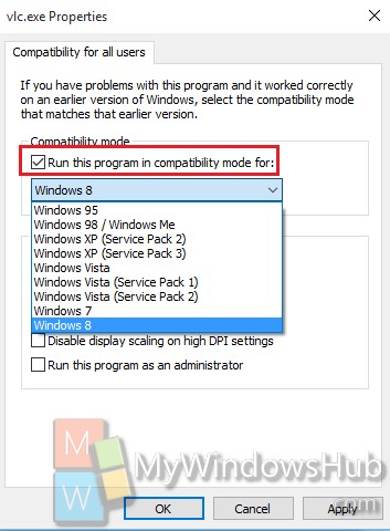 How to Change Compatibility Mode Settings for Apps in Windows 10