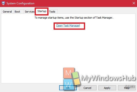 Open task manager