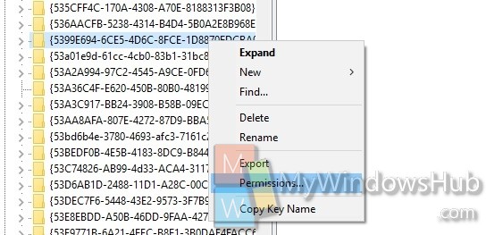 registry editor permission