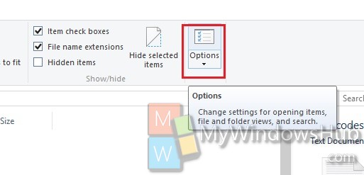 folder options 
