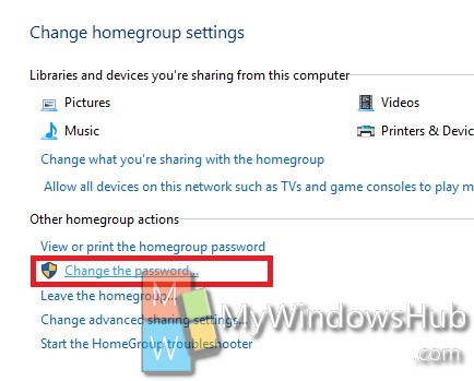 How To Change Password Of Homegroup In Windows 10