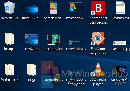 windows 7 icon spacing