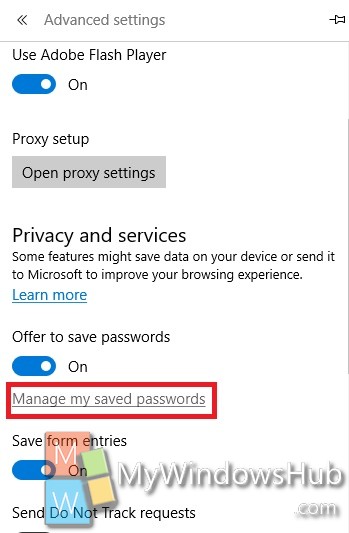 manage password