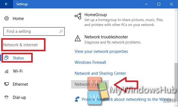 reset homegroup windows 10