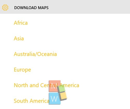 select continent