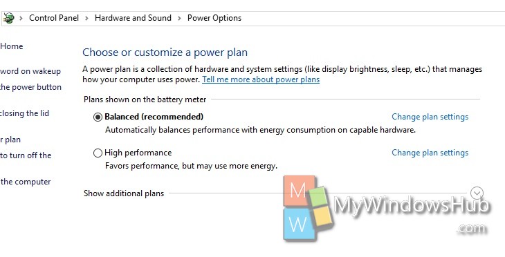 delete a power plan