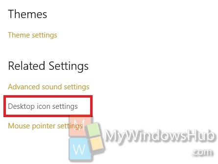 desktop icon settings