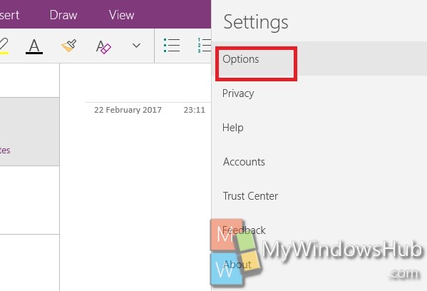 Quick notes onenote 2019