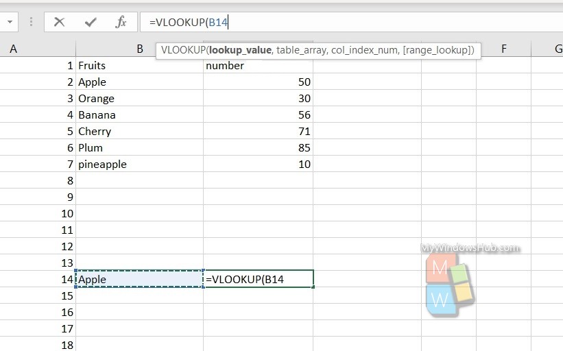 vlookup