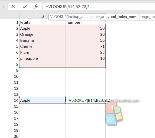 vlookup