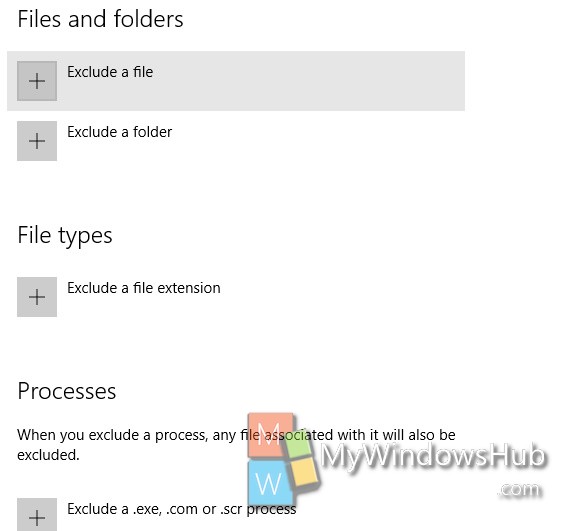 exclude a file