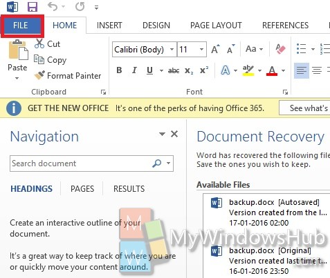 how to move pages in word doc 2013