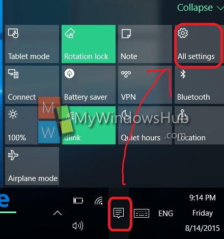 Change Color Of Start Menu Taskbar And Action Center In Windows 10 My Windows Hub