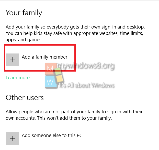 Add a family member