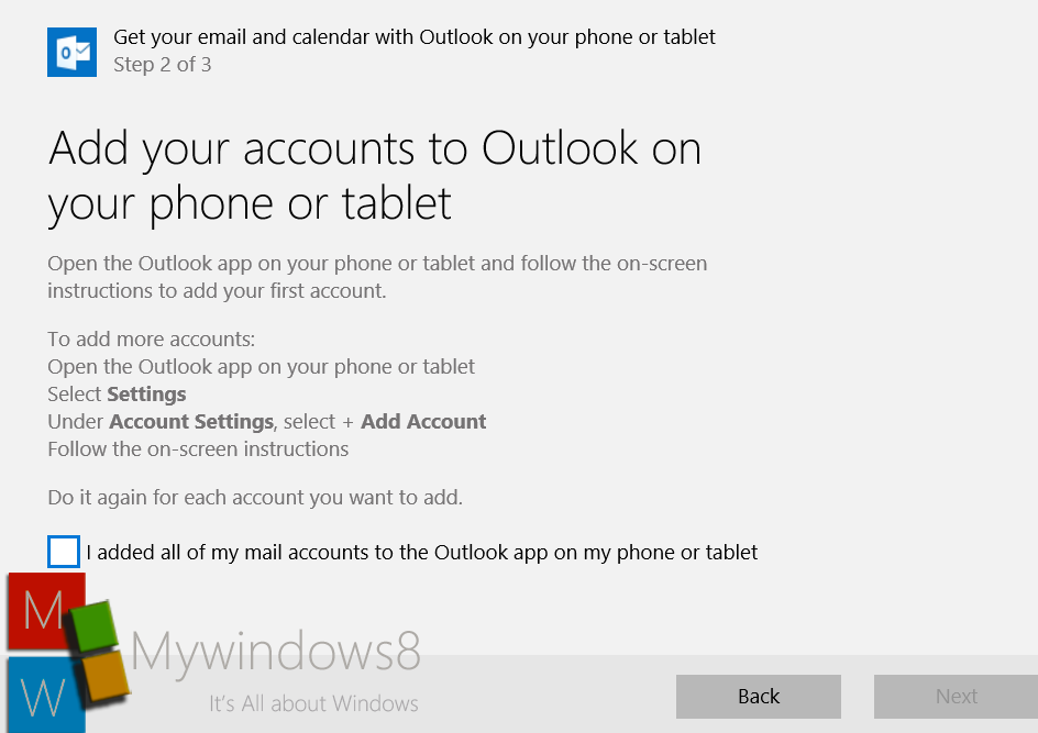 Add Outlook