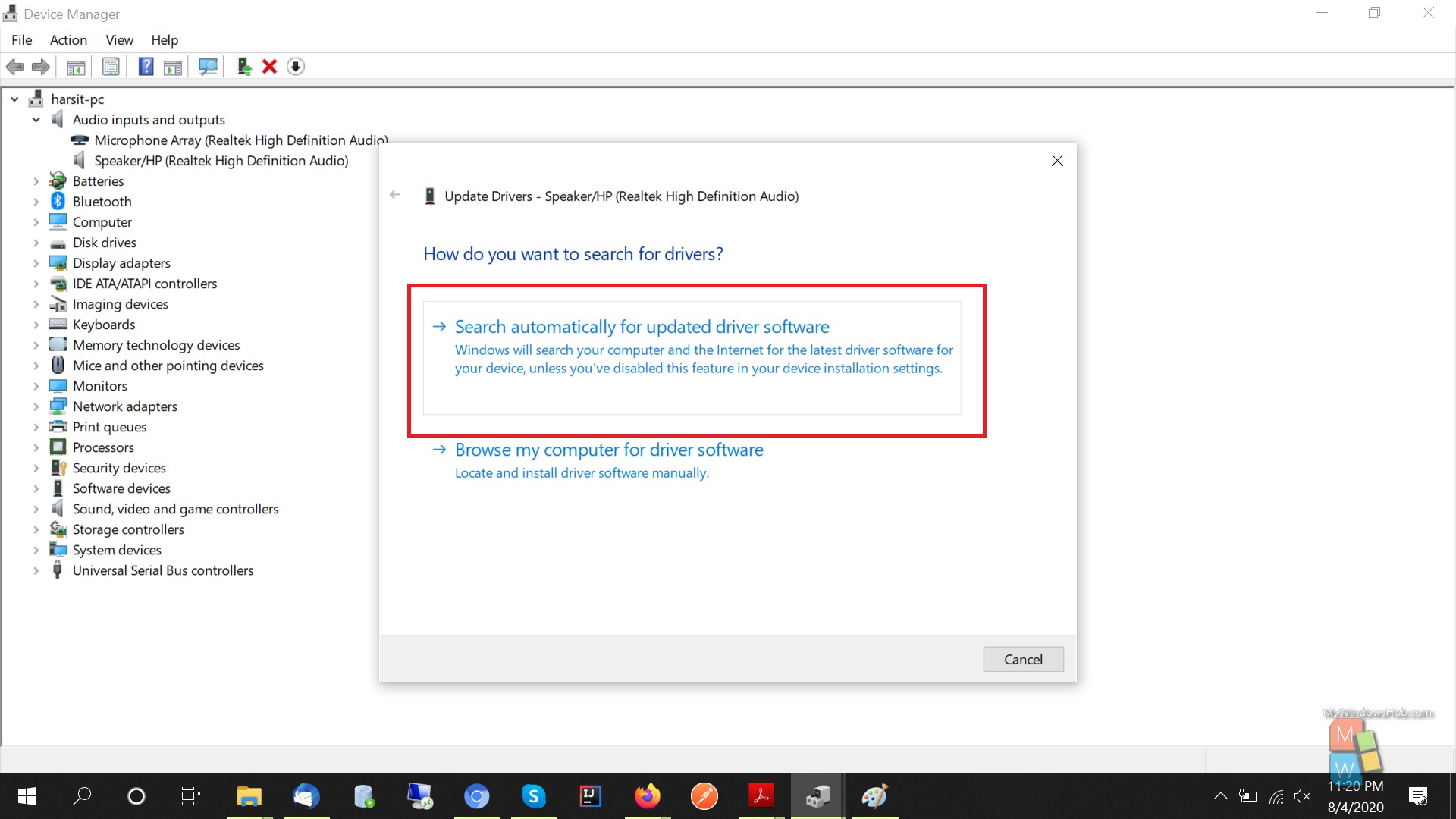 How To Fix Audio Rendered Error On Windows 10 Mywindowshub