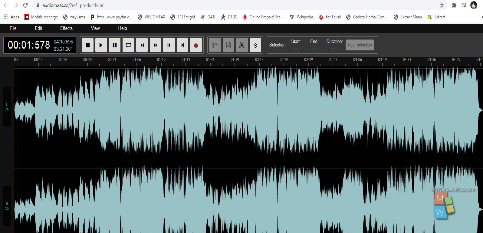 How To Edit Audio Files With AudioMass? | MyWindowsHub