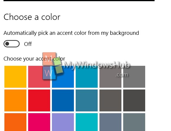 utomatically pick a color from my background