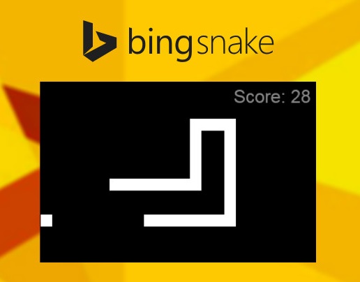 Microsoft introduces classic Snake mobile game to Bing