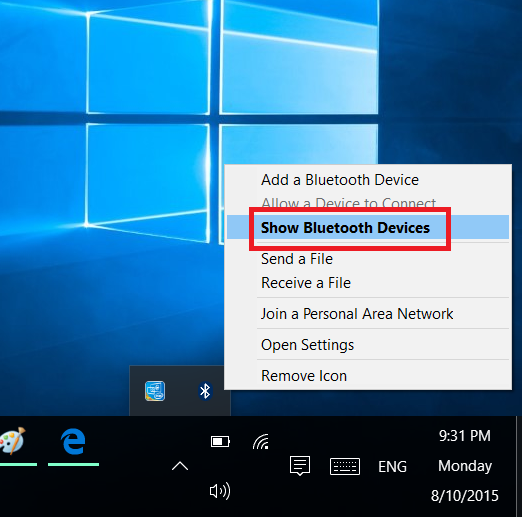 Show Bluetooth Devices