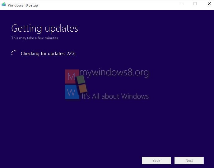 Checking Updates Windows 10
