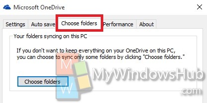 Choose folder