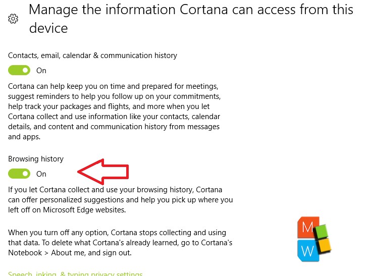 cortana disable viavoice