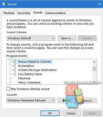 windows 10 notification sounds