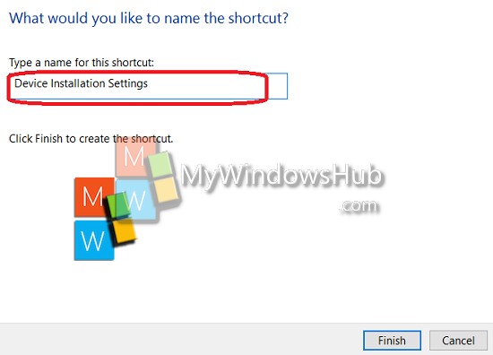 Shortcut name