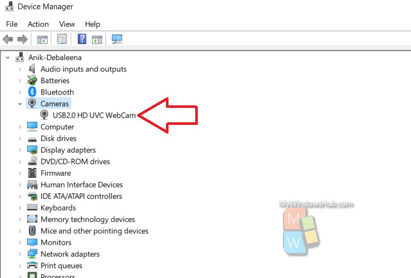 changing webcam settings windows 10