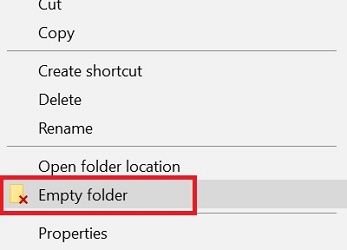 How to Add or Remove Empty Folder context menu in Windows 10