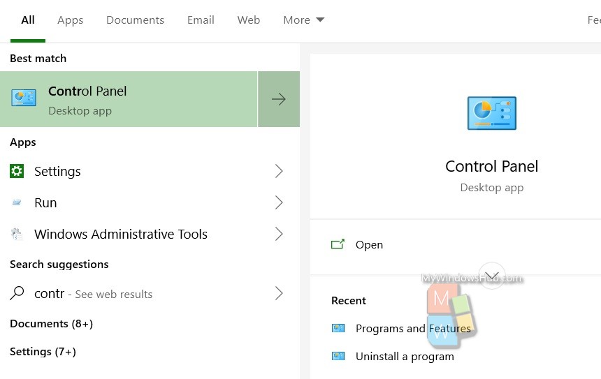 firewall control panel windows 10