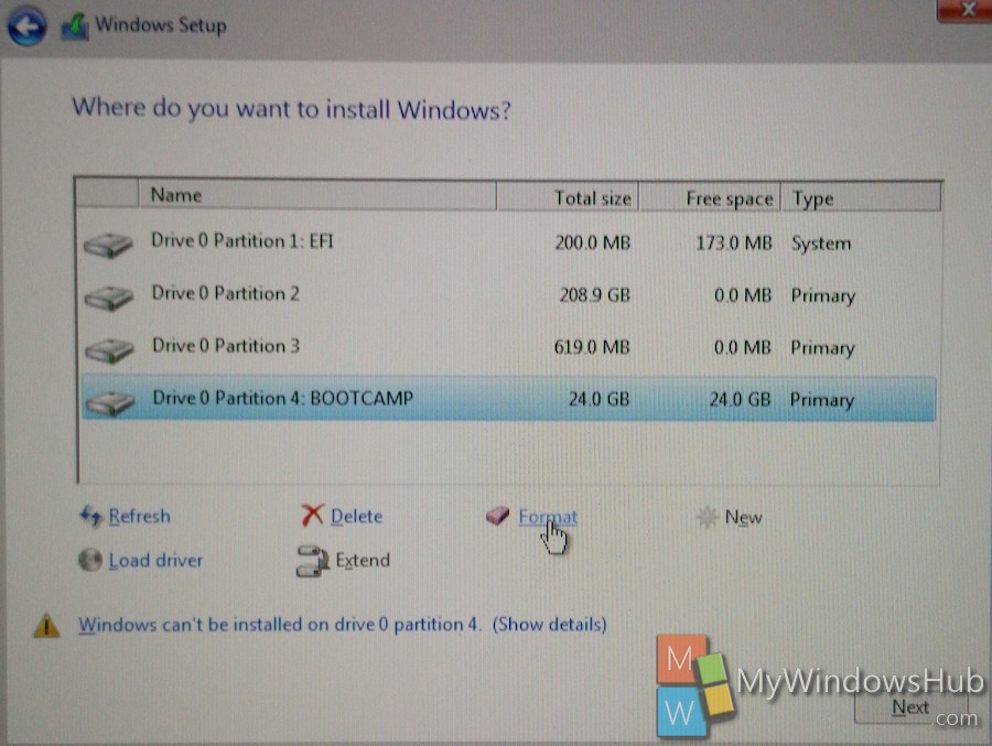 install windows bootcamp