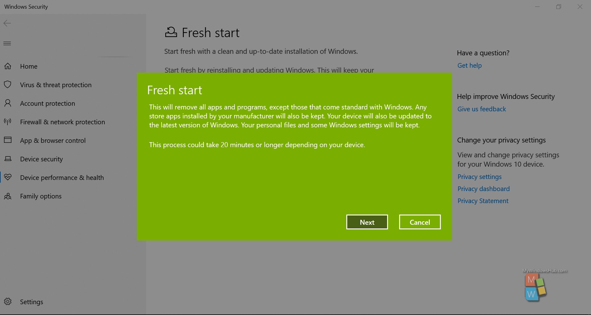 reinstall fresh windows 10