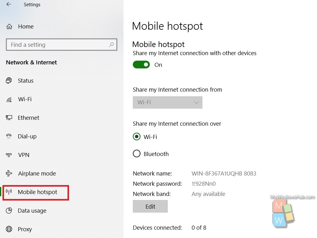 http mobile hotspot