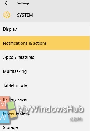 Notifications and Actions