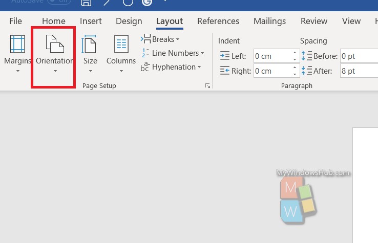 layout and orientation