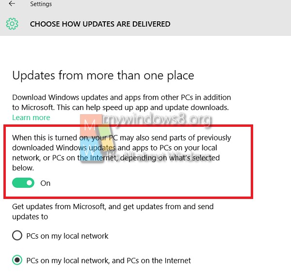 Windows Update Delivery Optimization 