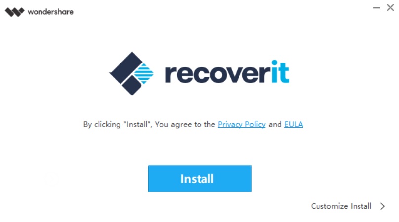 recoverit installation