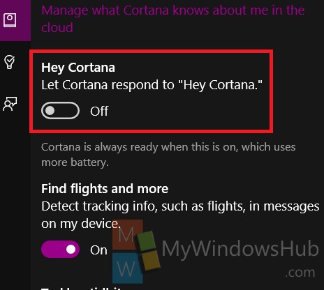 Hey Cortana On 